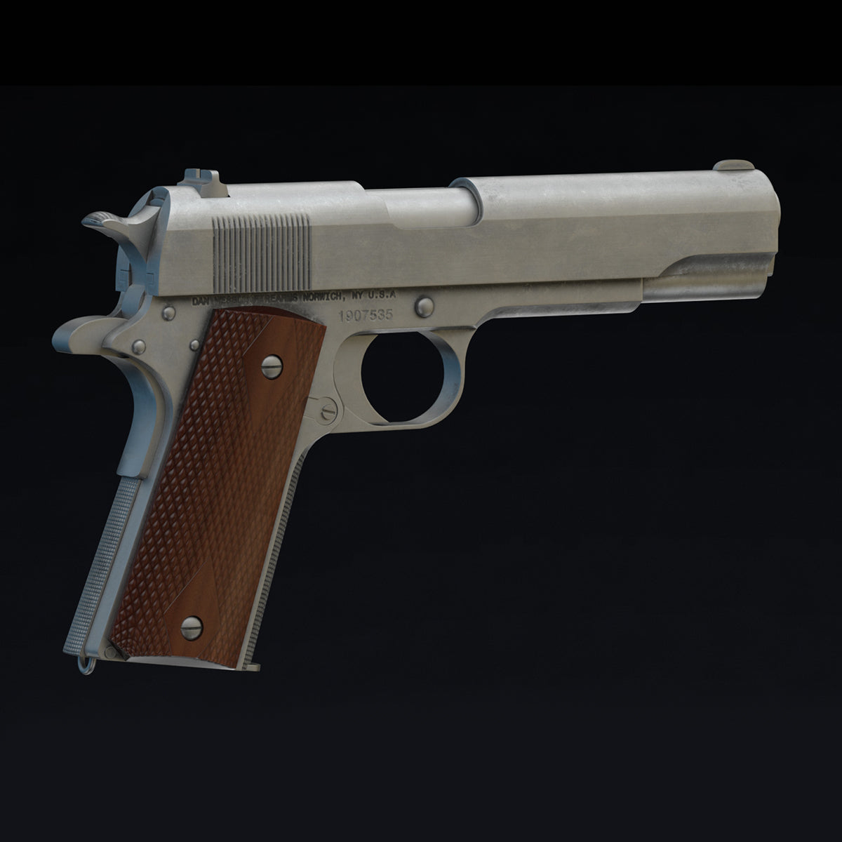 Dan Wesson M1911 ACP Low Poly