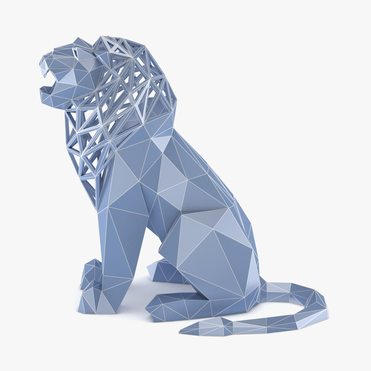 Low Poly Lion 01