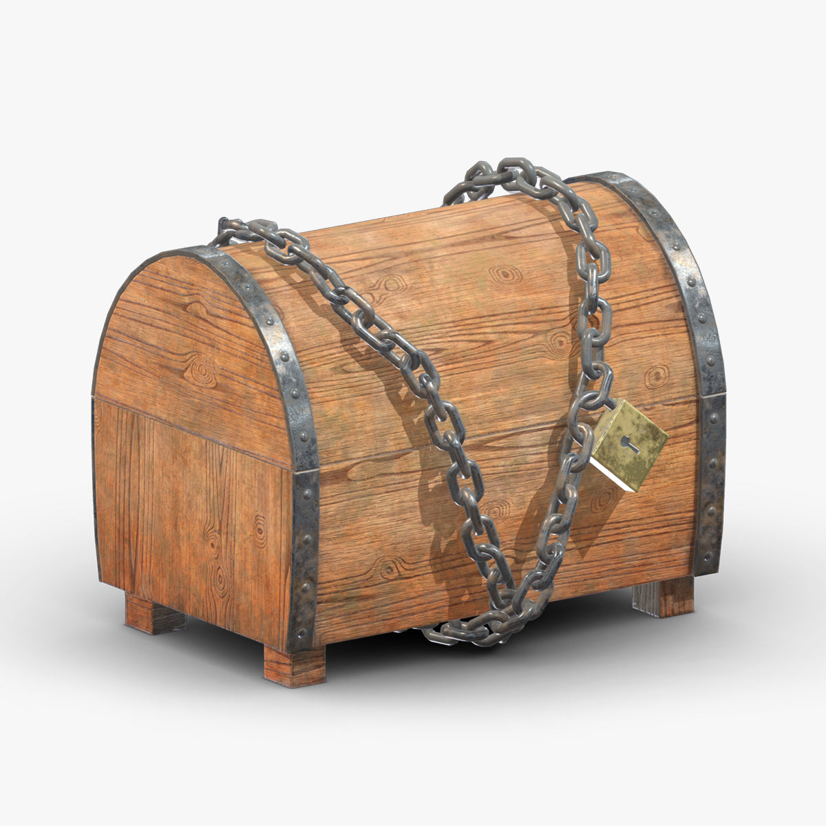 Treasure Chest Box 06 Low Poly