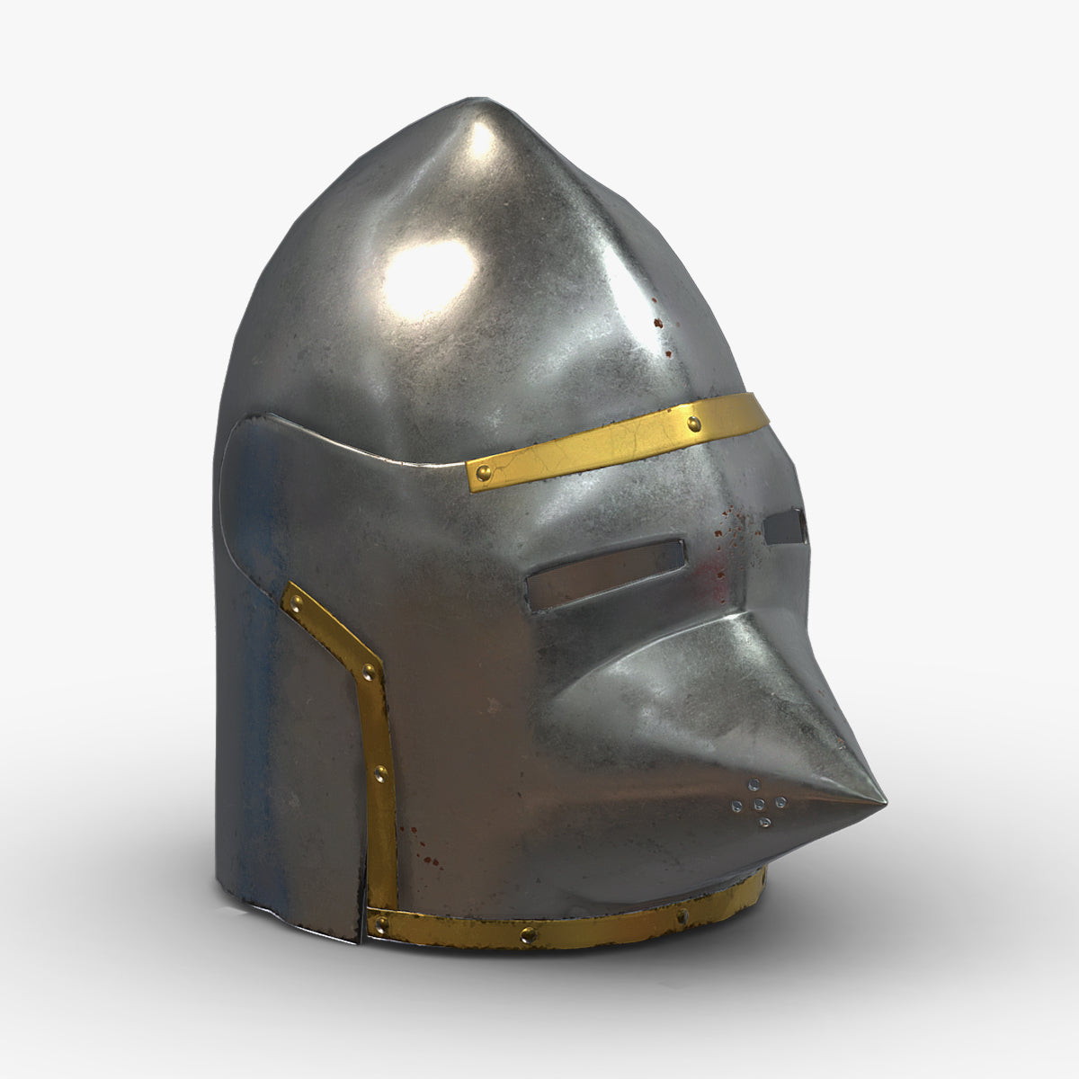 Medieval Helmet 02 Low Poly