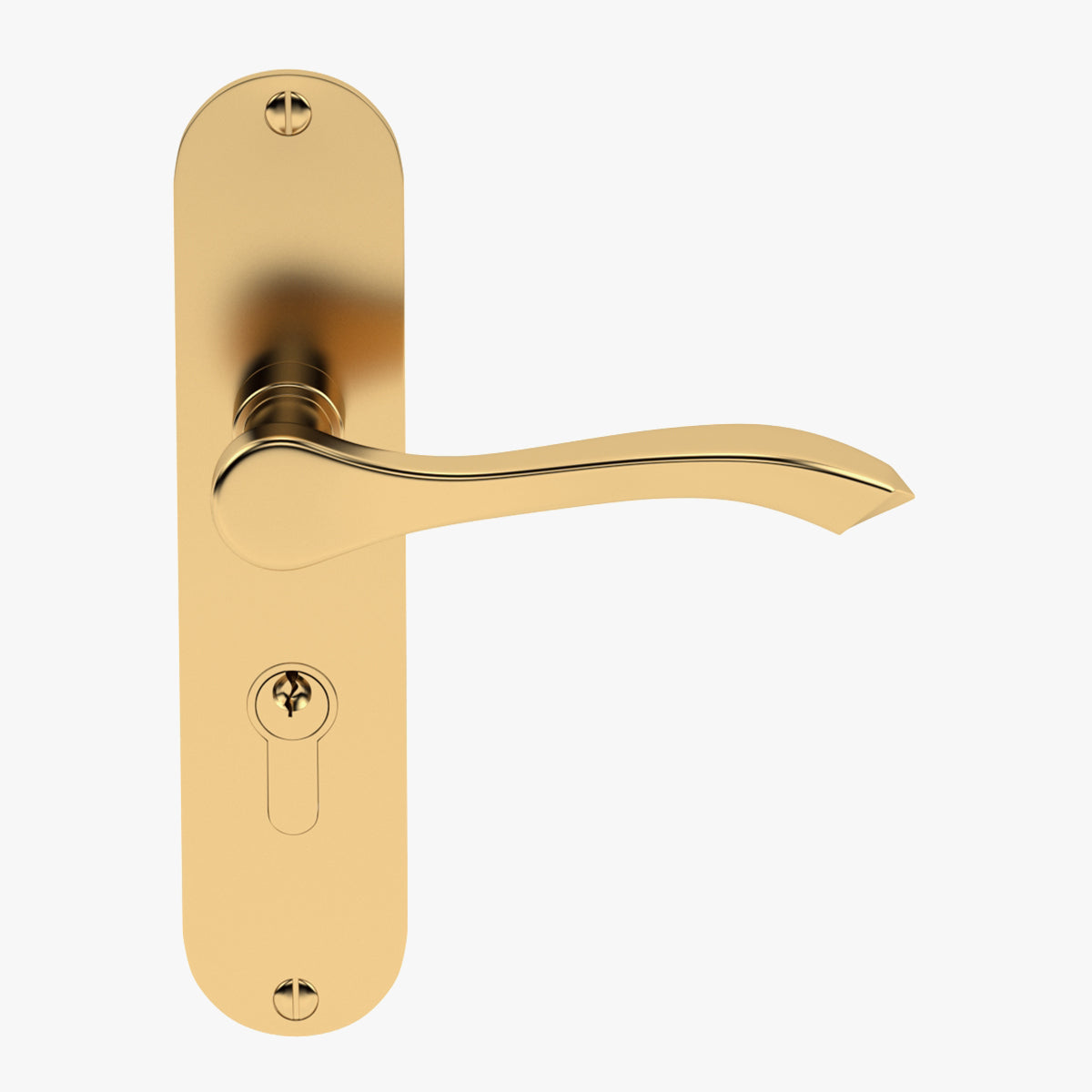 Andros Door Handle Brass