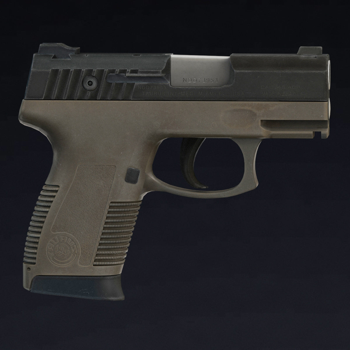 Taurus PT145 Low Poly