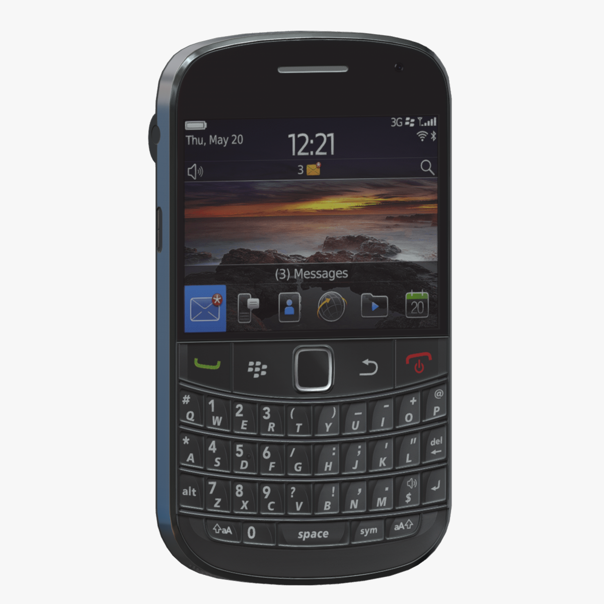 Smartphone Blackberry Low Poly