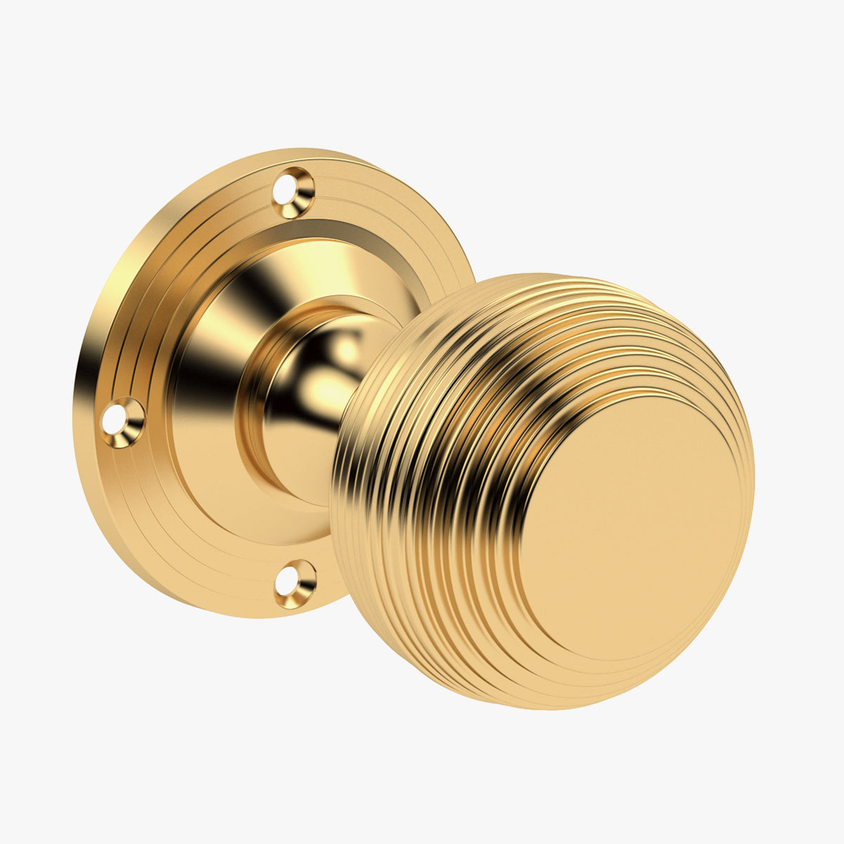 Reeded Mortice Door Knob