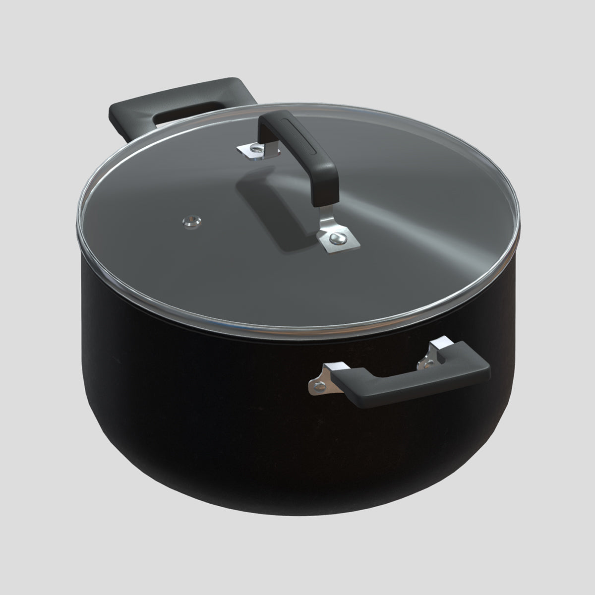 6 quart Dutch Oven with lid Low Poly