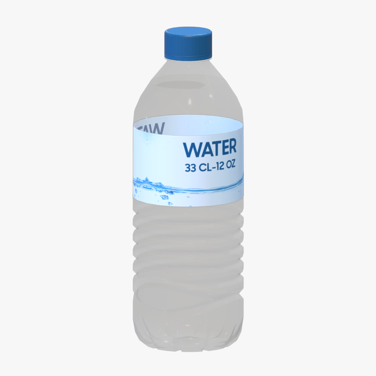 Water Bottle 12OZ Low Poly