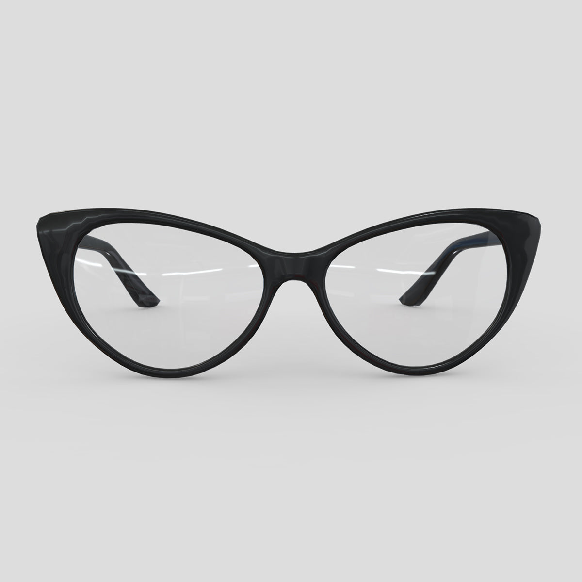 Cat Eye Glasses Low Poly