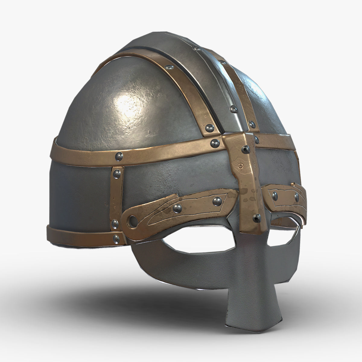 Medieval Helmet 09 Low Poly