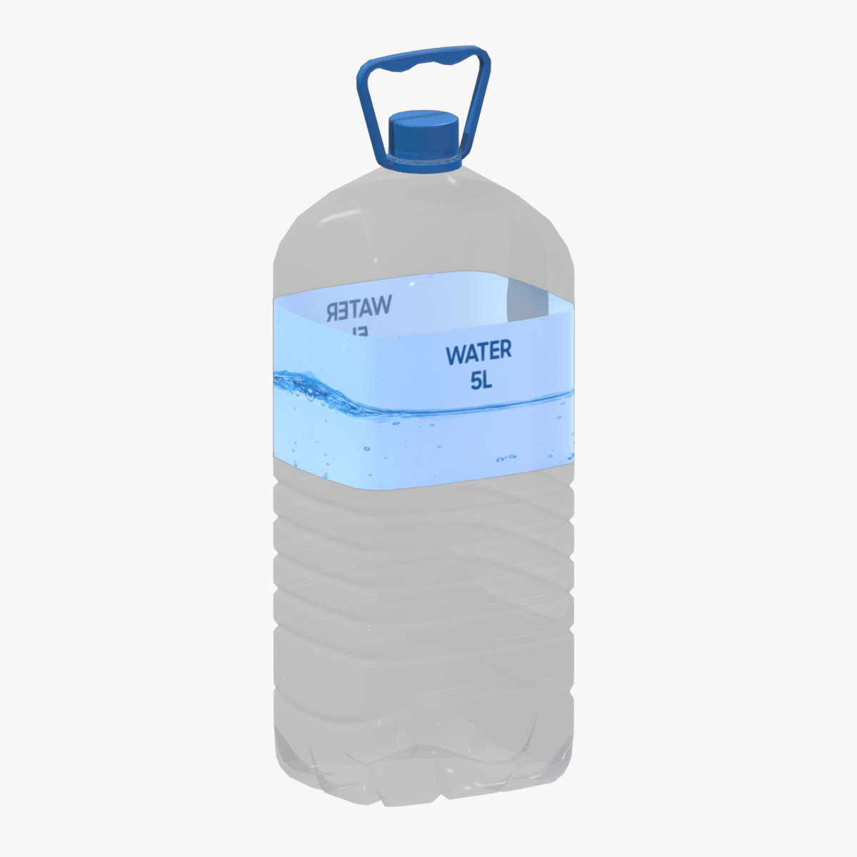 Water Bottle 5L Low Poly