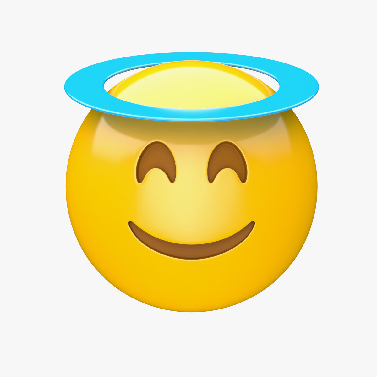 Apple Smiling Face with Halo