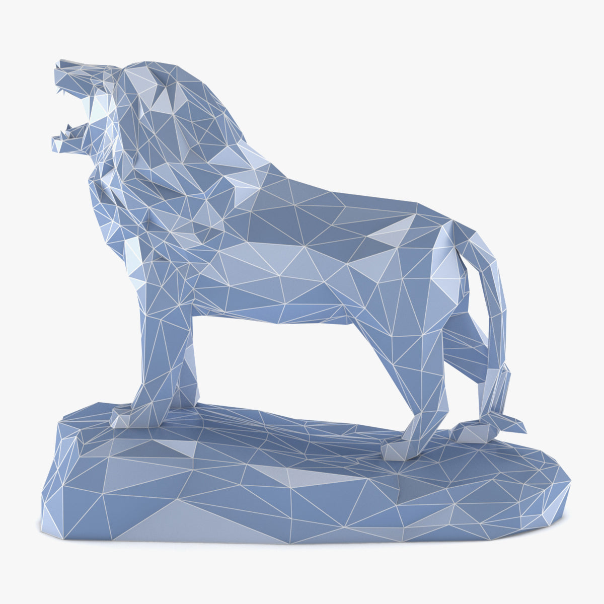 Low Poly Lion 02