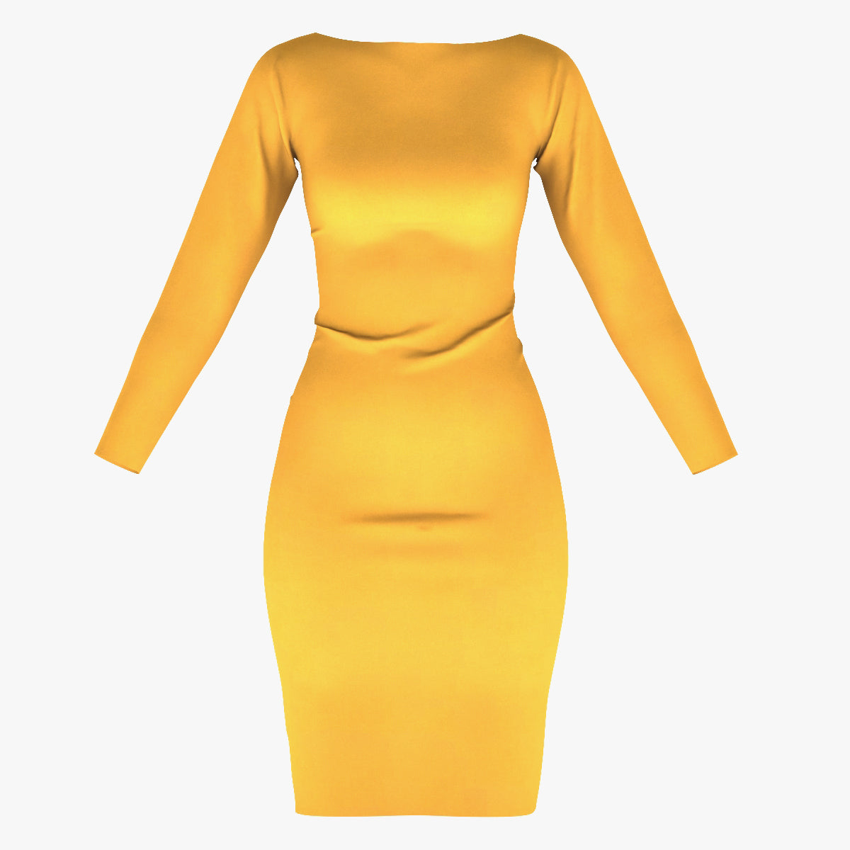 Woman Dress 01 Yellow