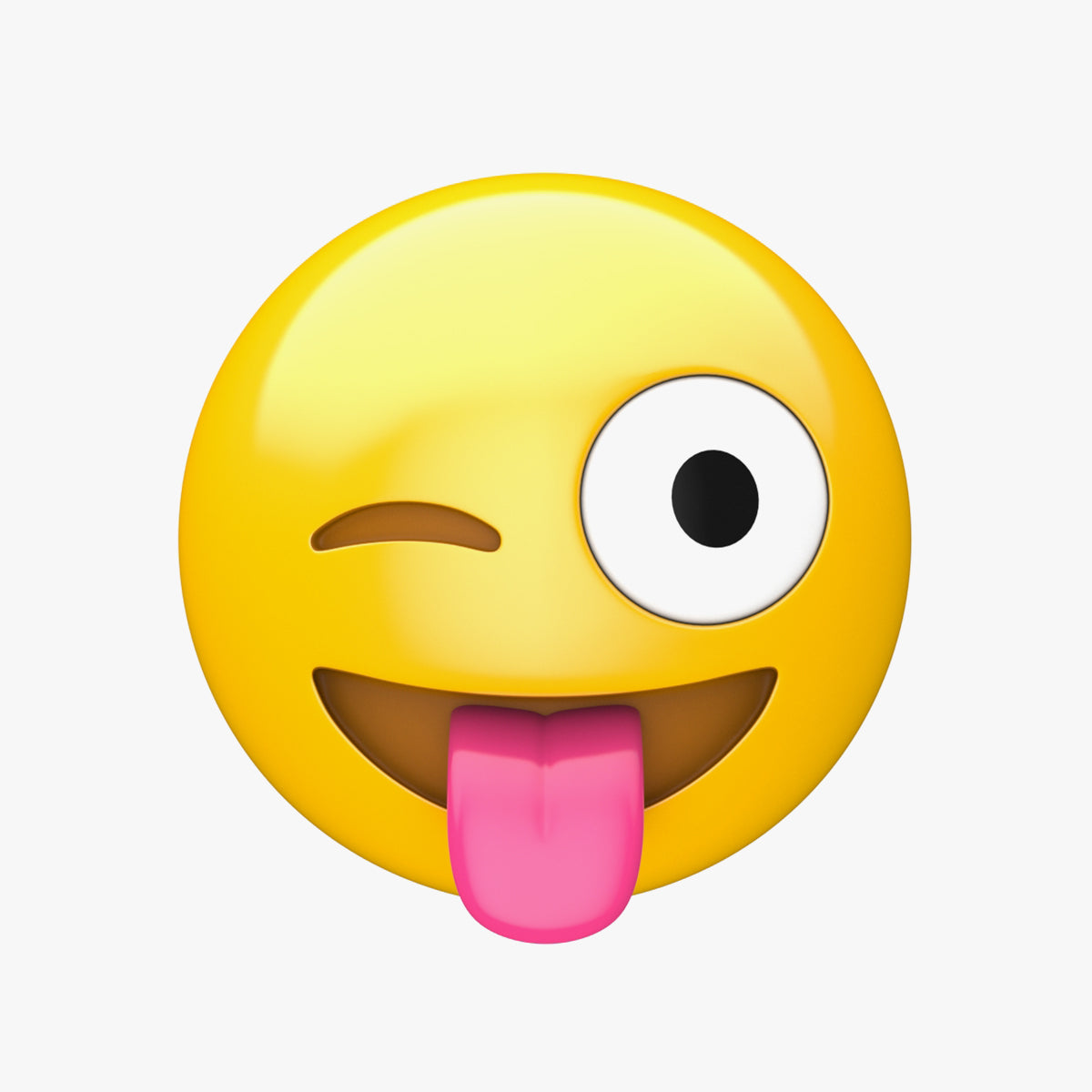 Apple Winking Face with Tongue