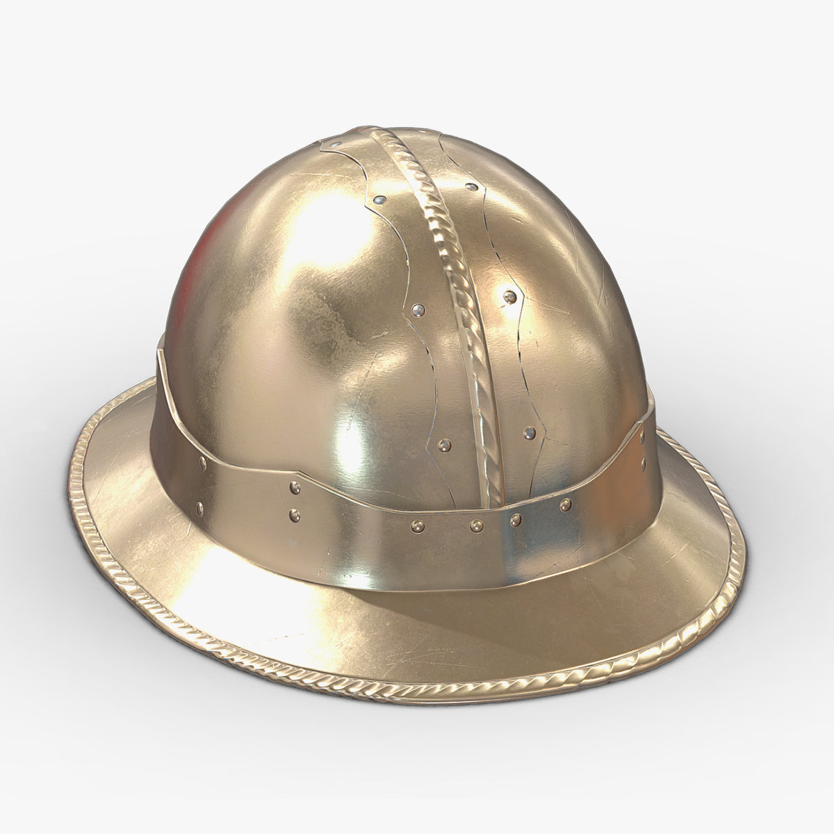 Medieval Helmet 08 Low Poly