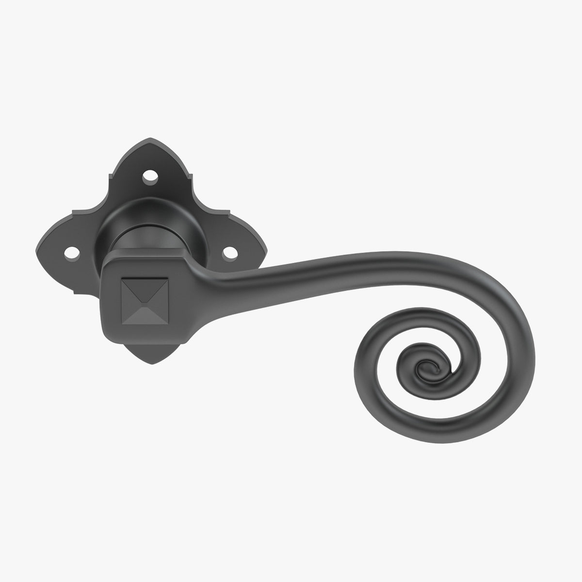 Curly Tail Black Antique Handle