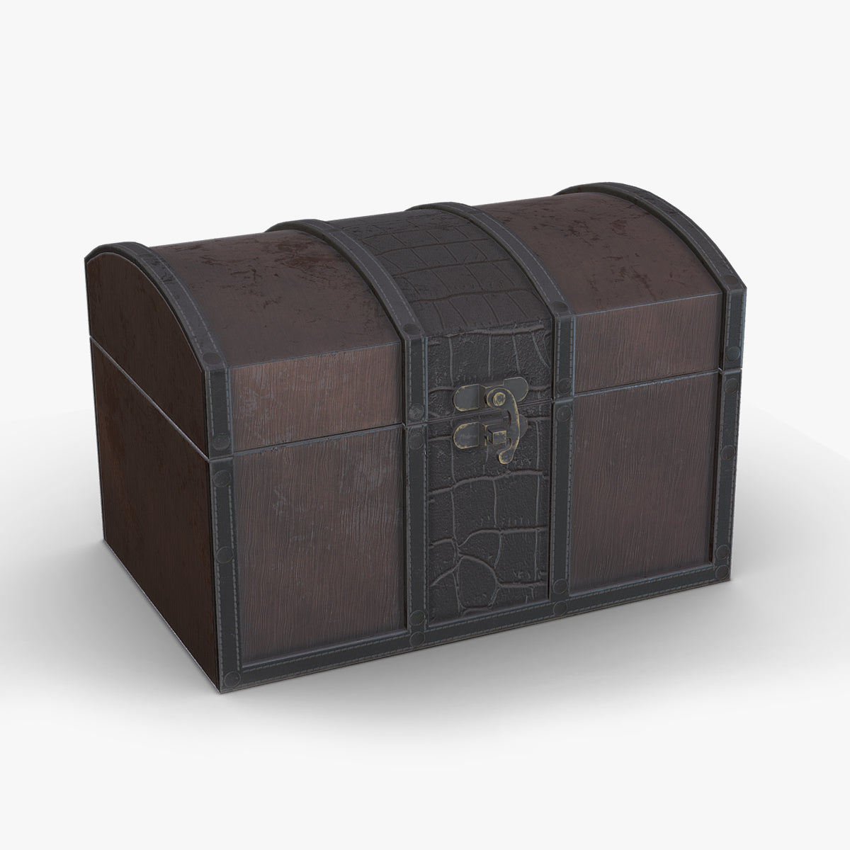 Treasure Chest Box 01 Low Poly