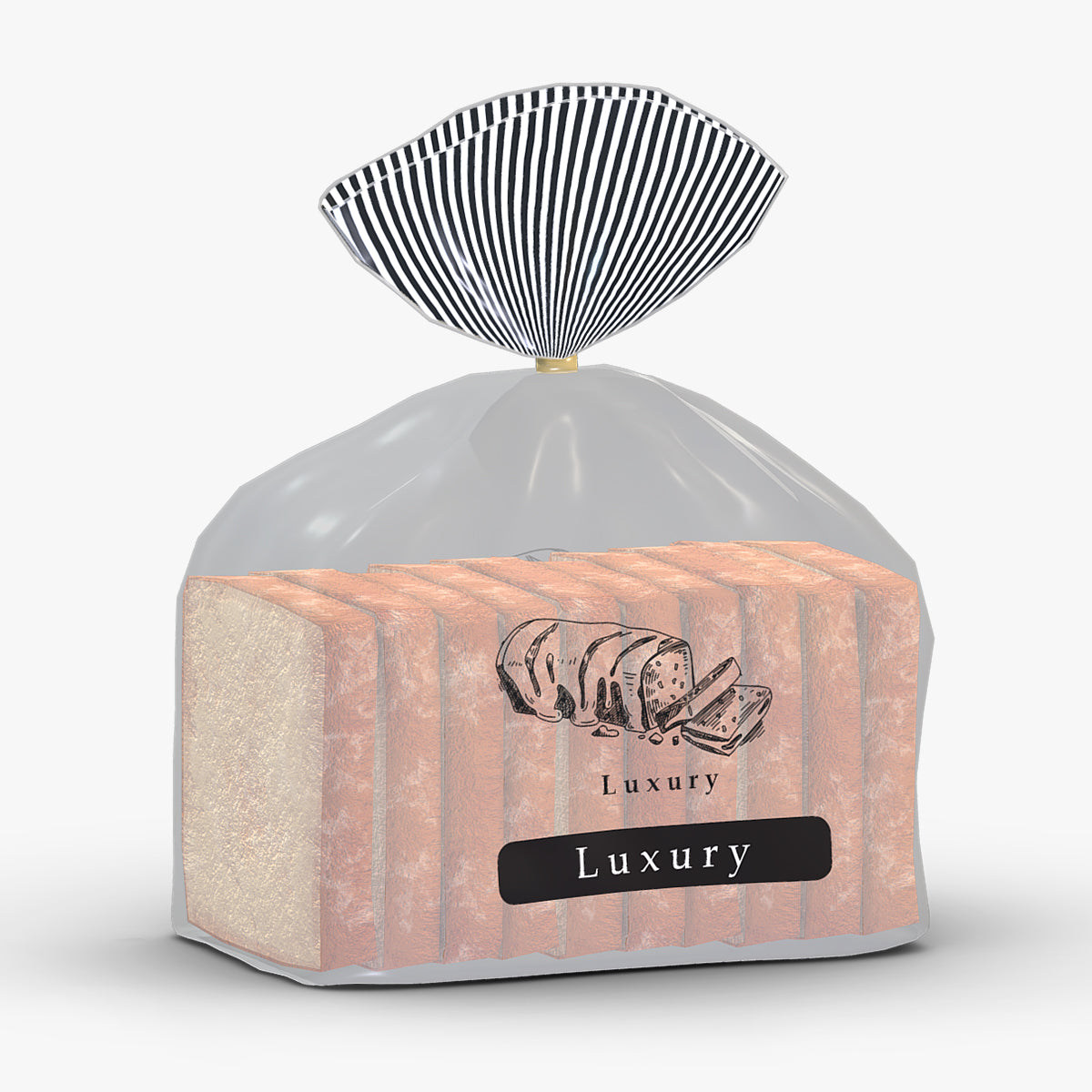 Supermarket Bread 05 Low Poly