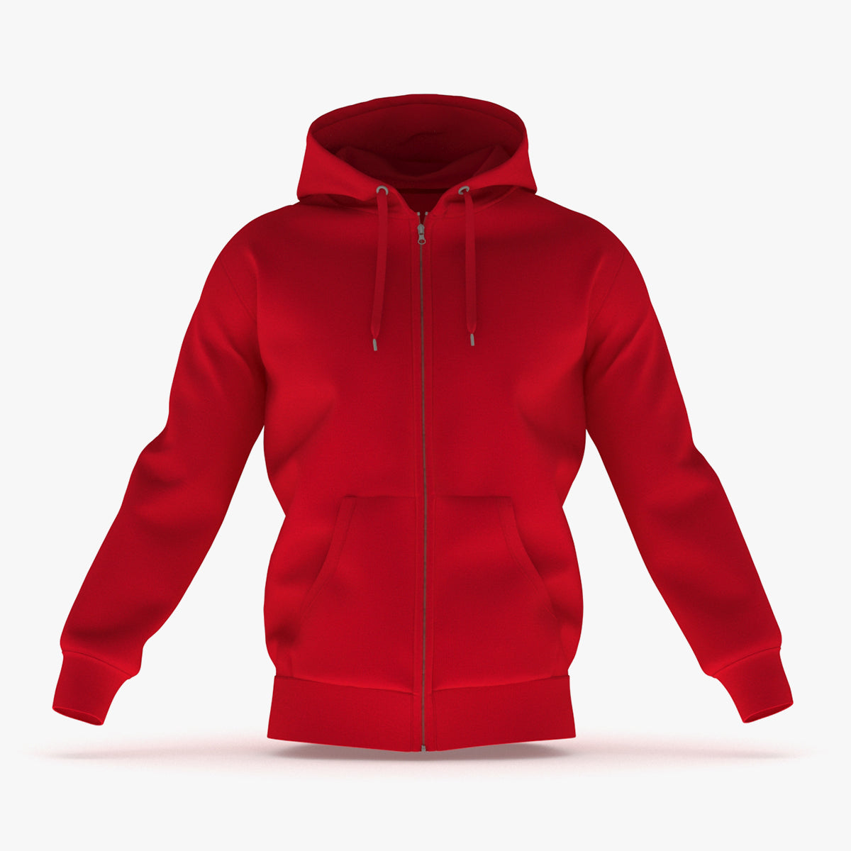 Hoodie Zip Generic Red