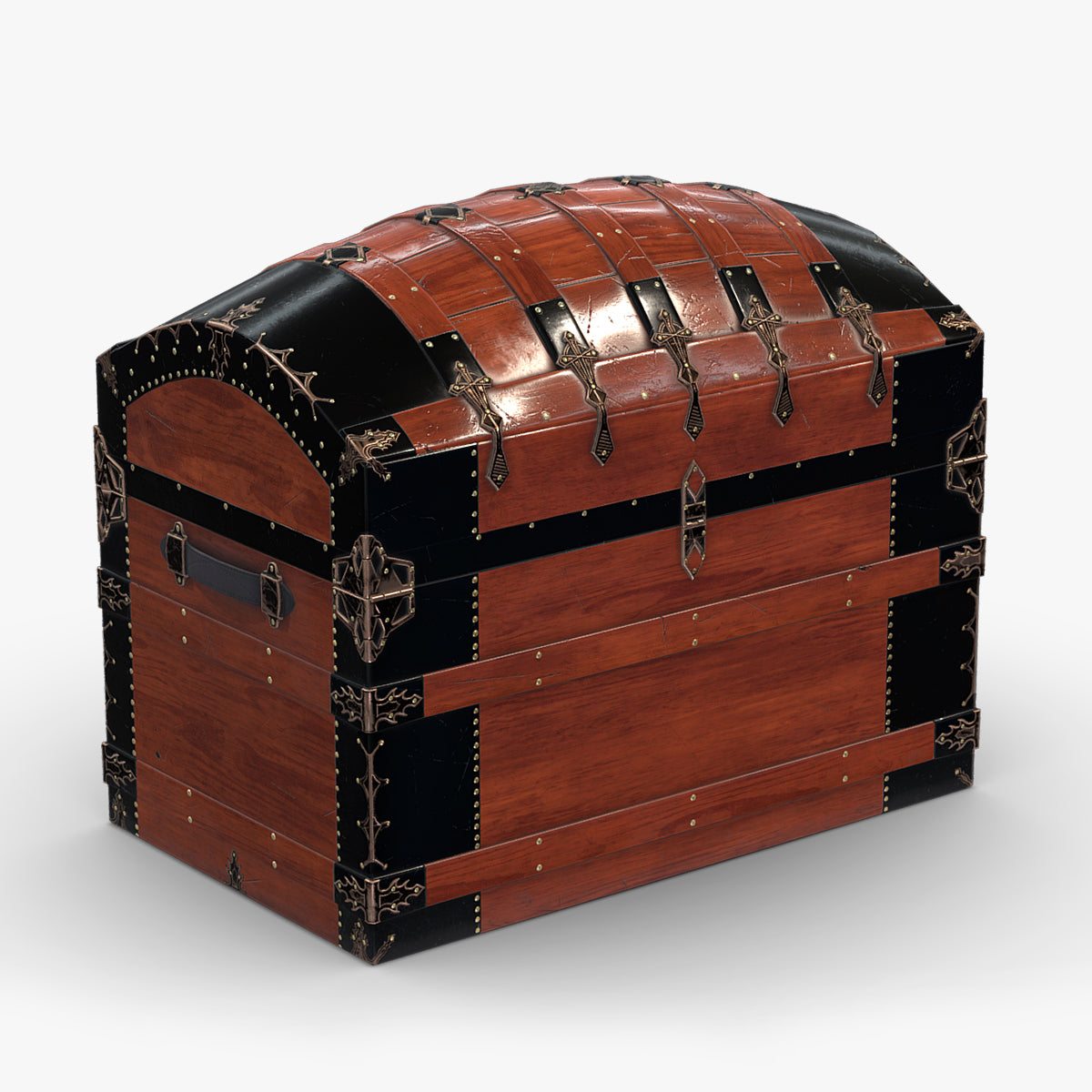 Treasure Chest Box 09 Low Poly