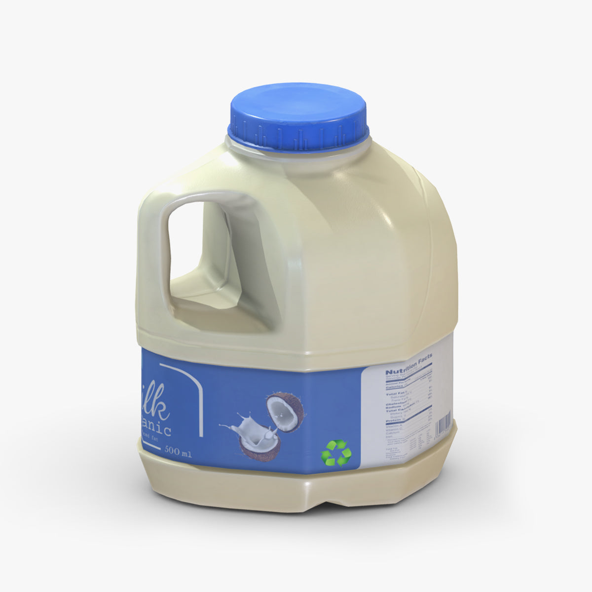 Supermarket Milk Bottle 05