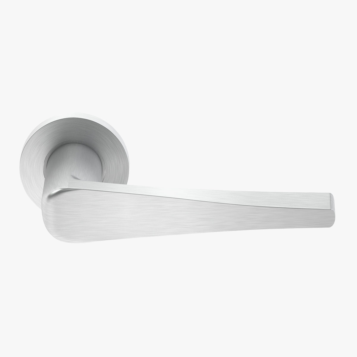 Eurospec Shaped Stainless Steel Door Handle