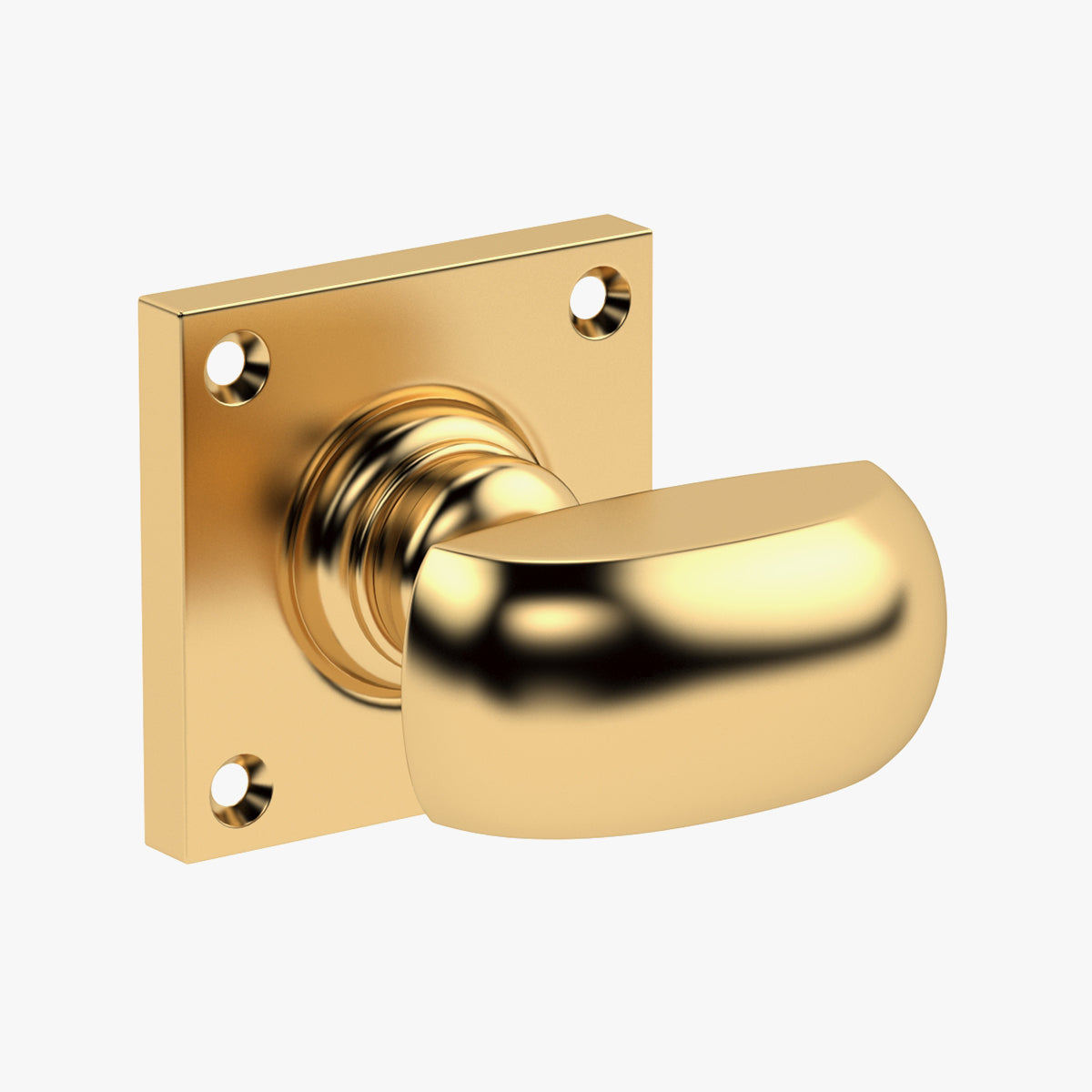 Square Rose Mortice Door Knob