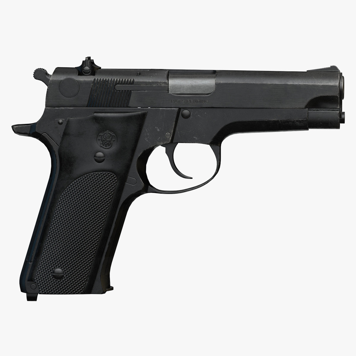 Smith Wesson Model 59 Low Poly