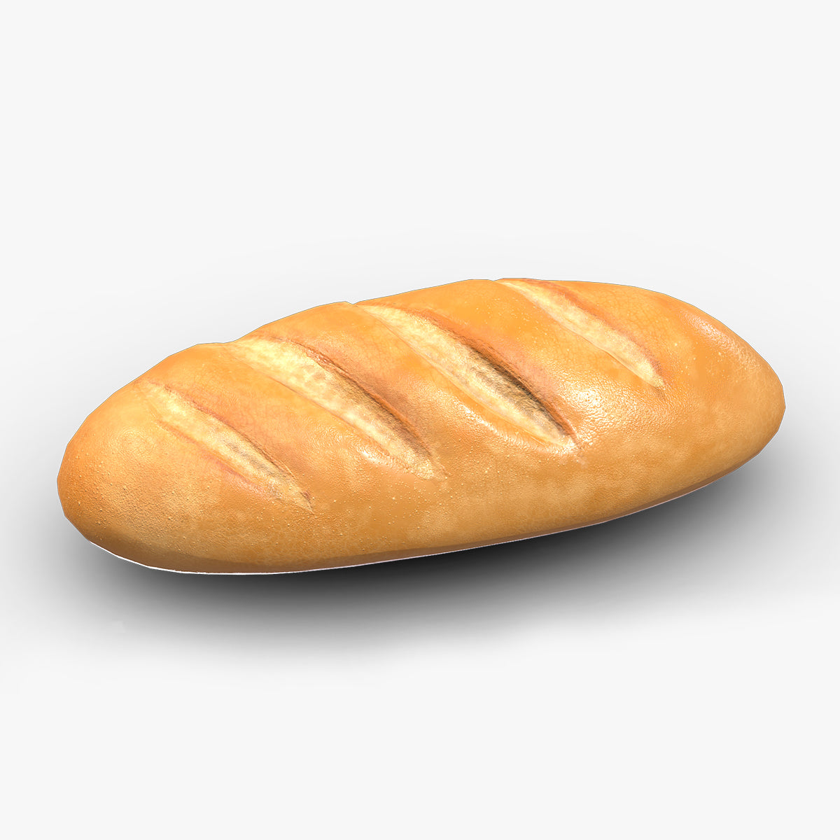 Supermarket Bread 02 Low Poly