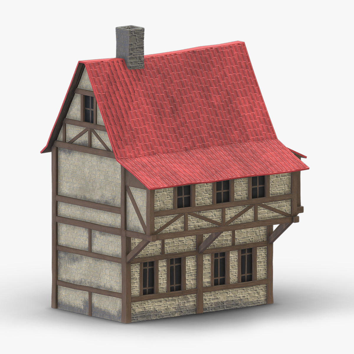 Medieval Building 05 Low Poly