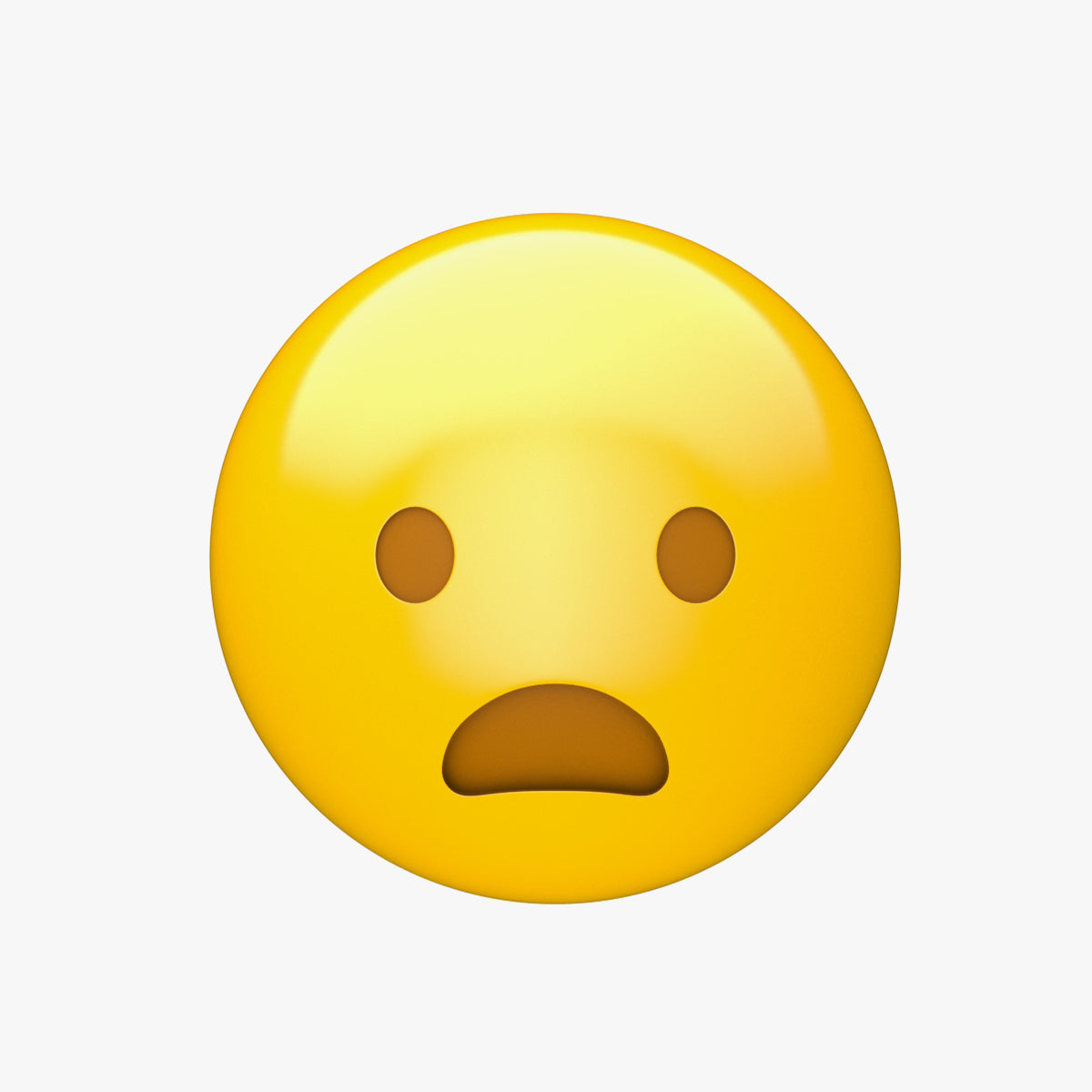 Apple Frowning Face with Open Mouth