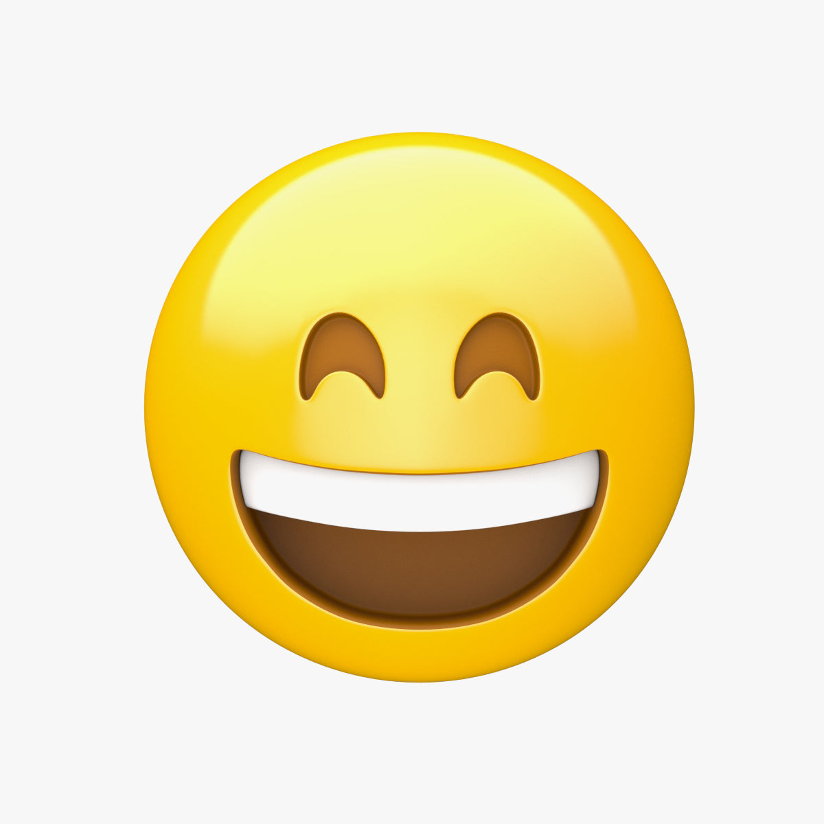 Apple Grinning Face with Smiling Eyes