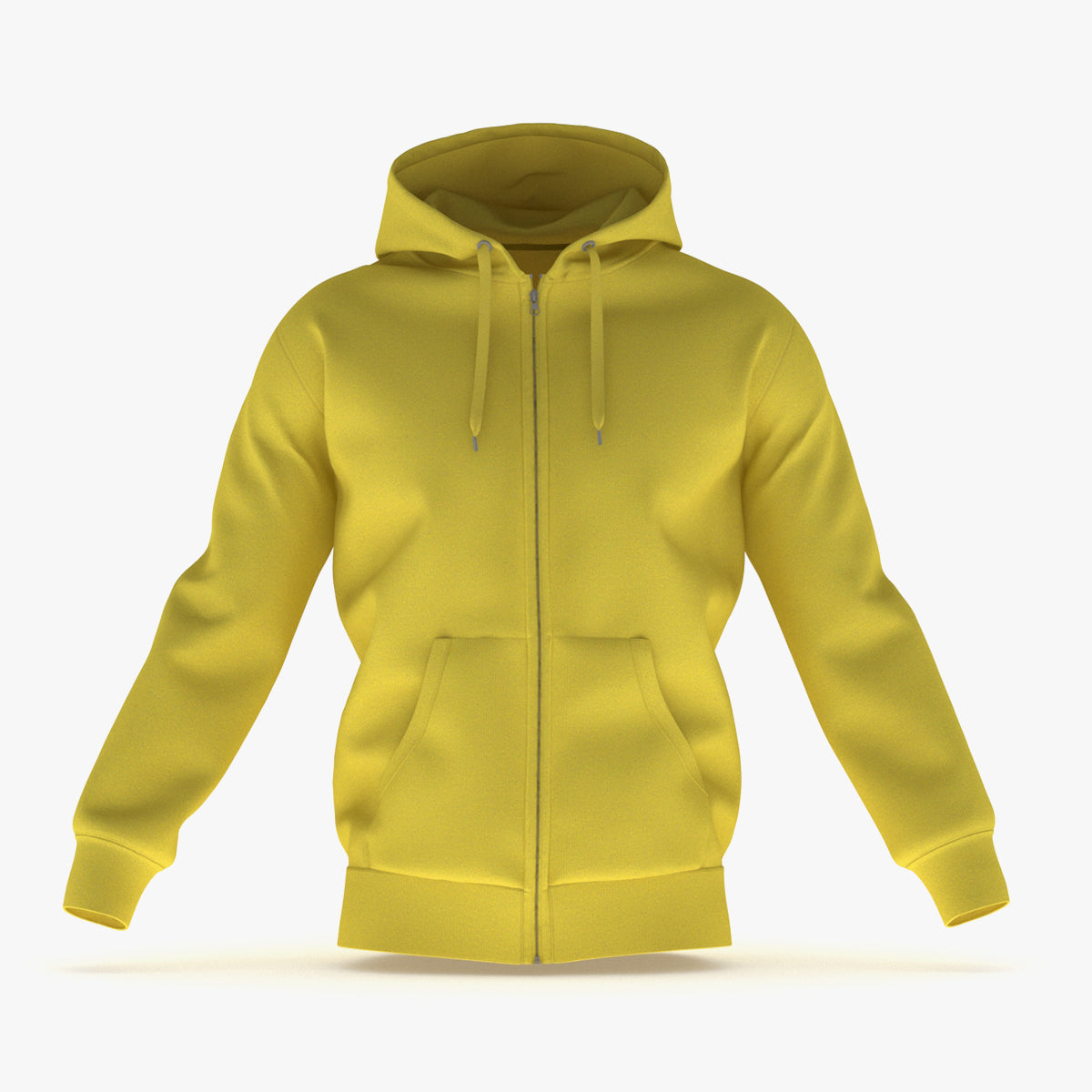 Hoodie Zip Generic Yellow