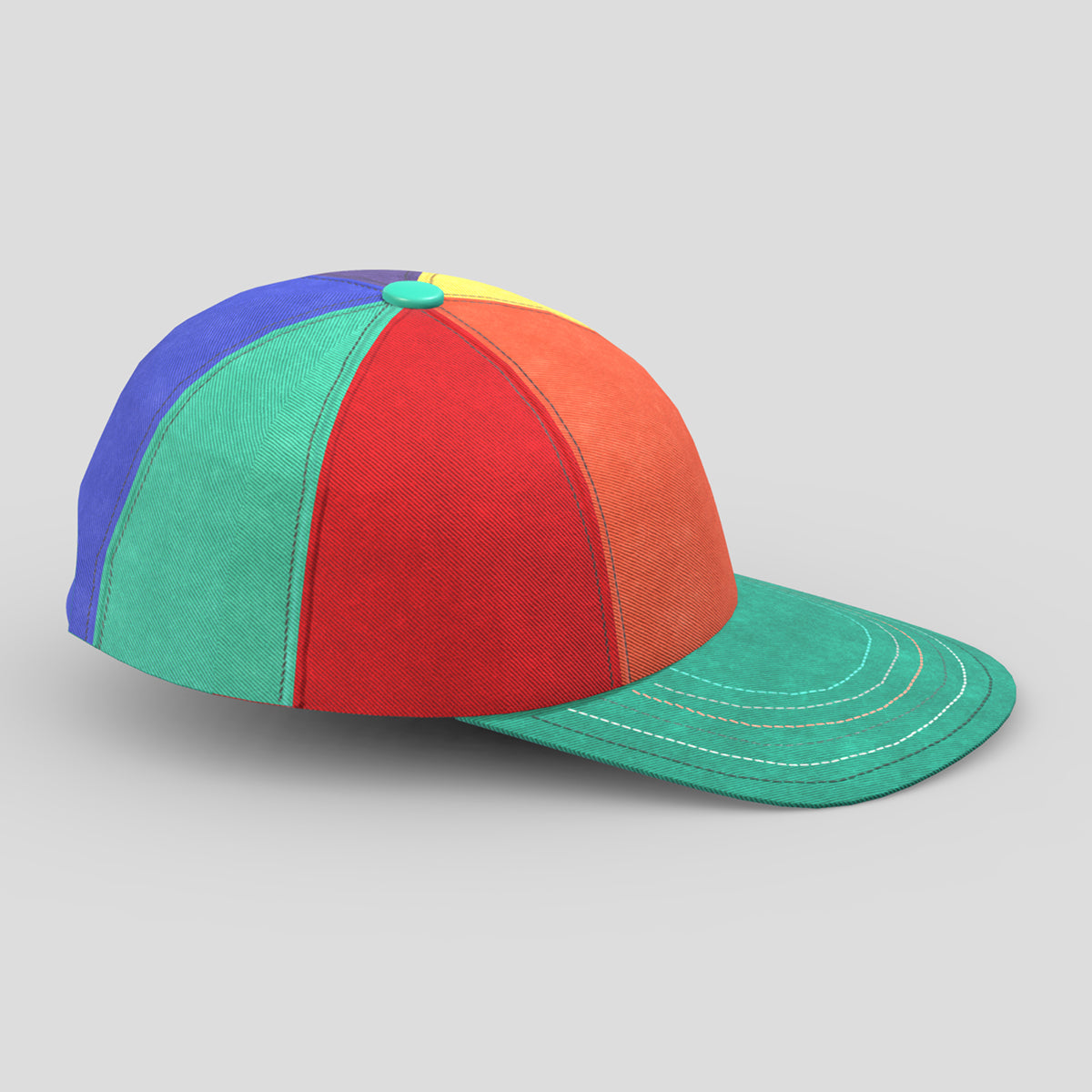 Colorful Hat Low Poly