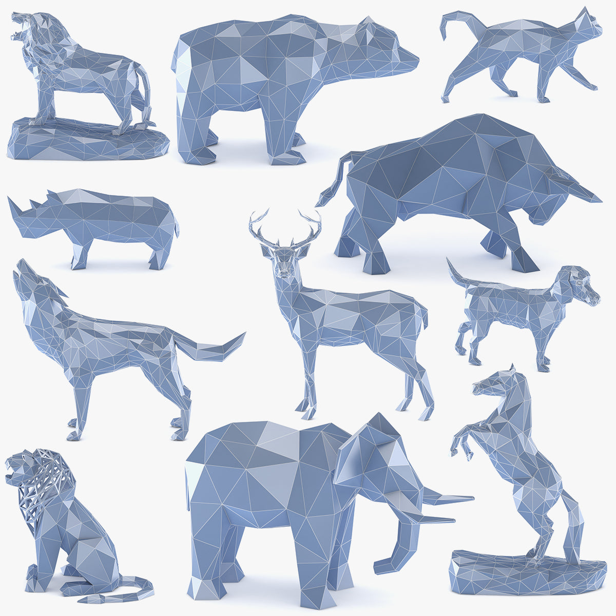 11 Low Poly Animals Pack