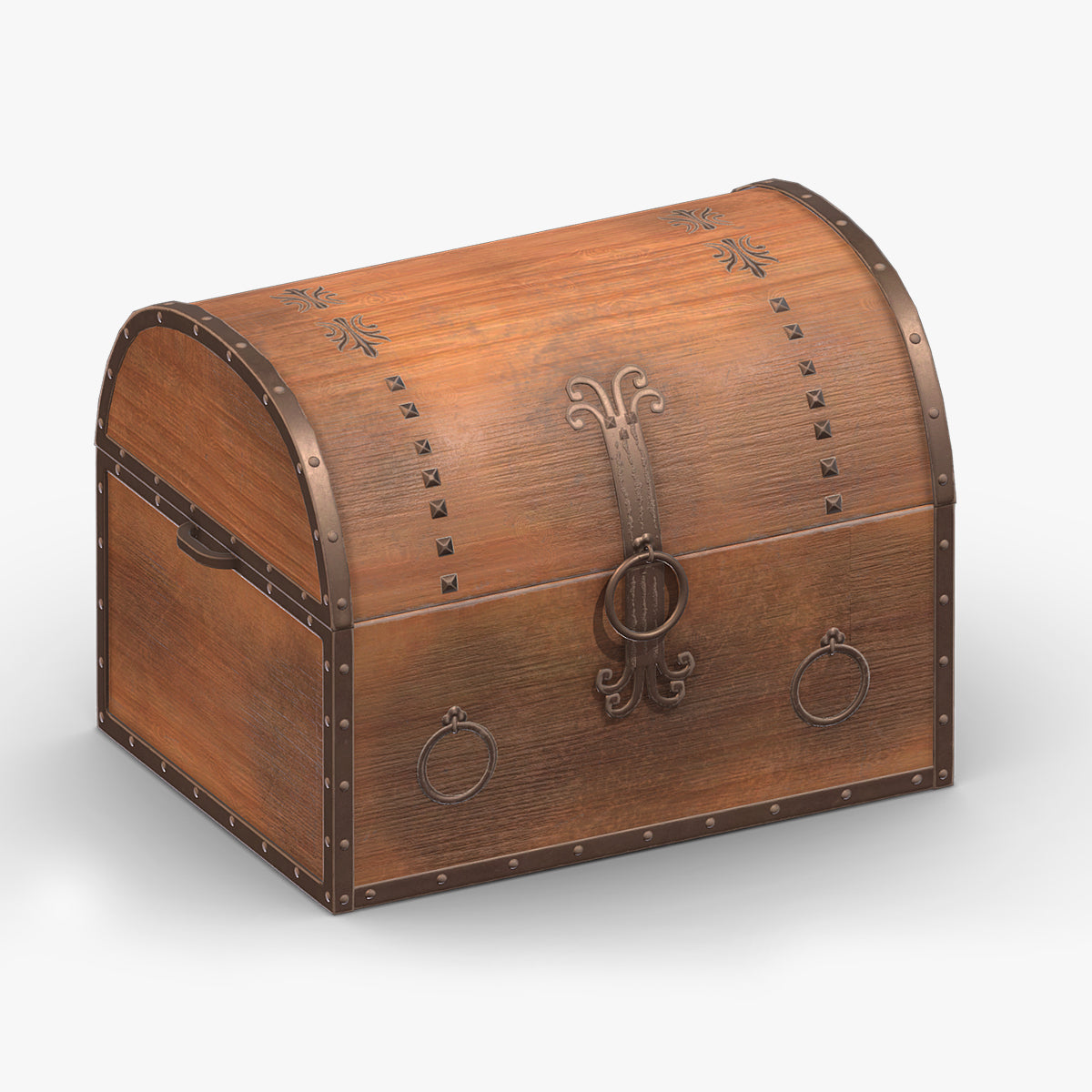 Treasure Chest Box 08 Low Poly