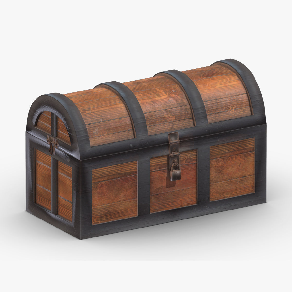 Treasure Chest Box 07 Low Poly