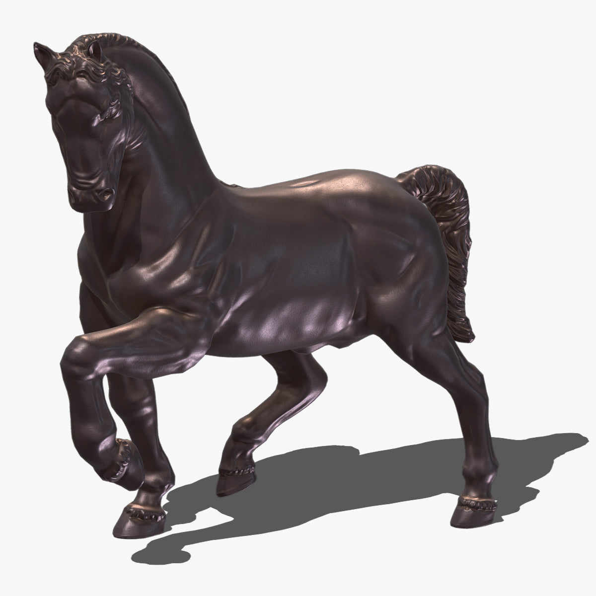 Horse Statue Low Poly