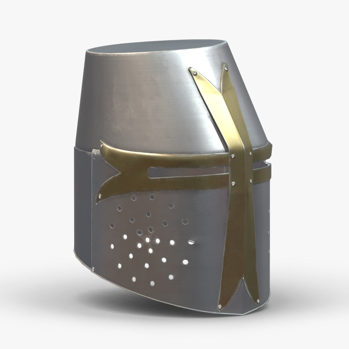 Medieval Helmet 01 Low Poly