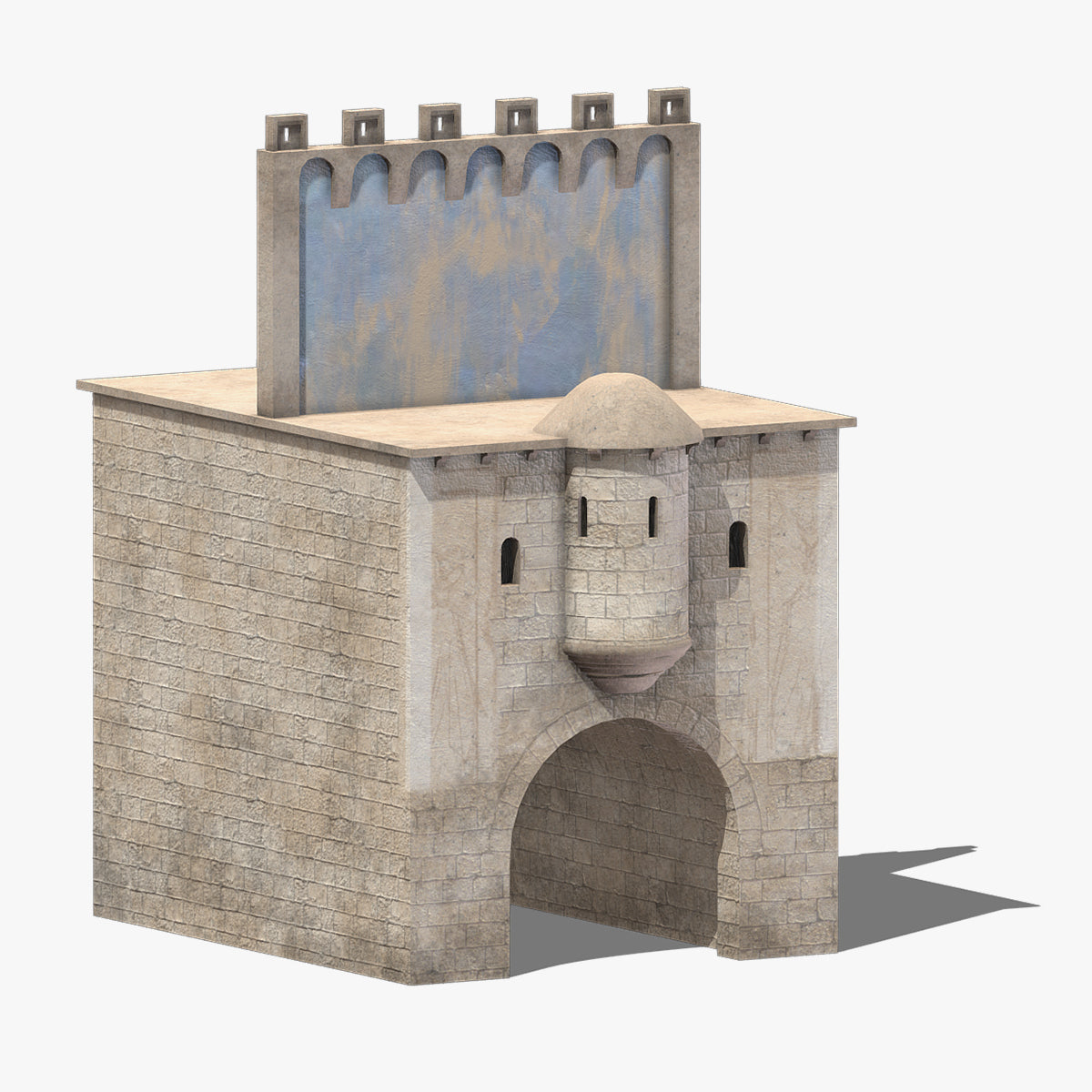 Castle Medieval Middle Ages 01 Low Poly