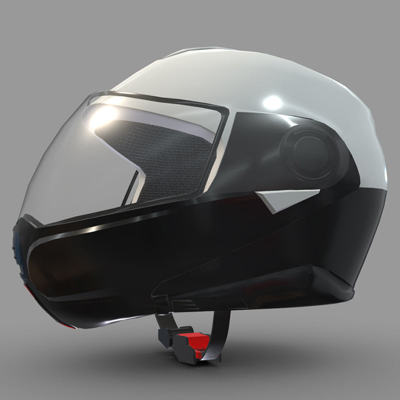 Motorcycle Helmet Low Poly