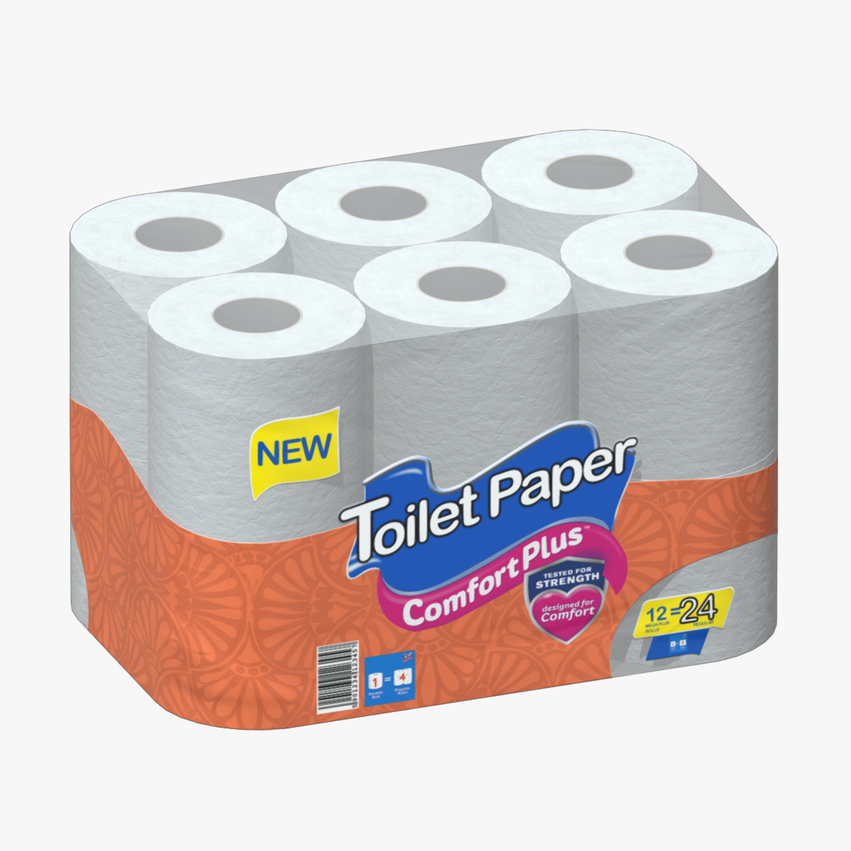 Toilet Paper Pack Low Poly