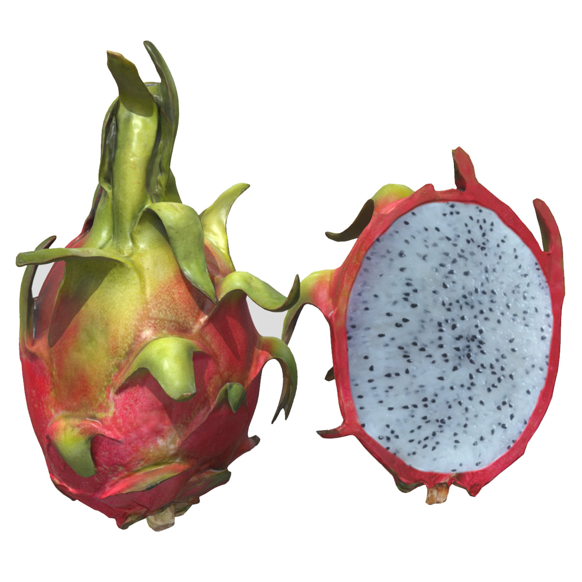 Dragon Fruit Low Poly