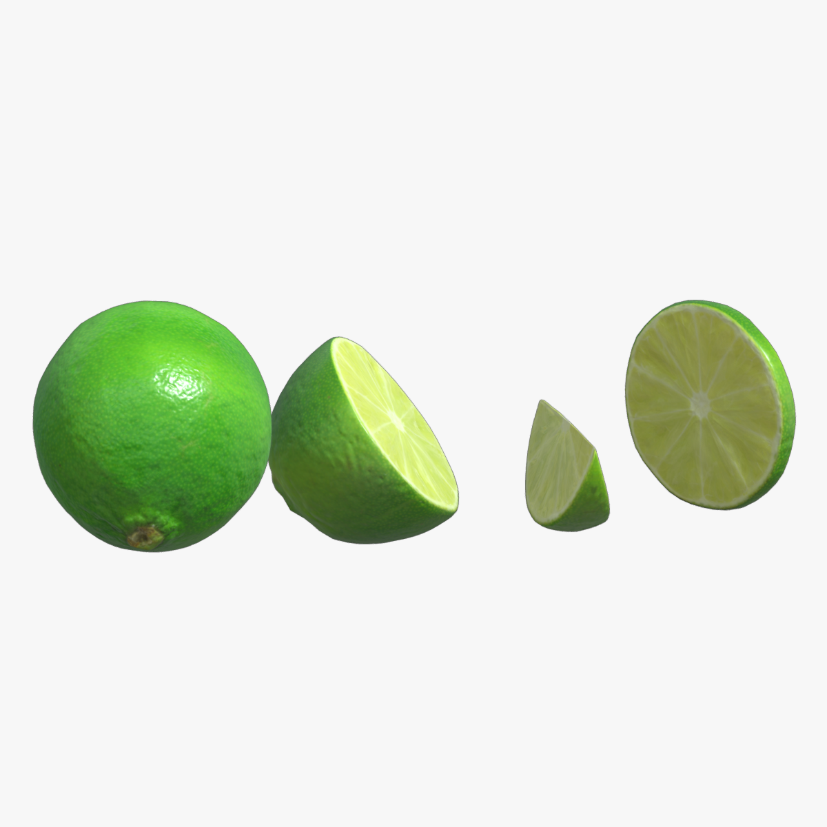 Lime Green Set Low Poly