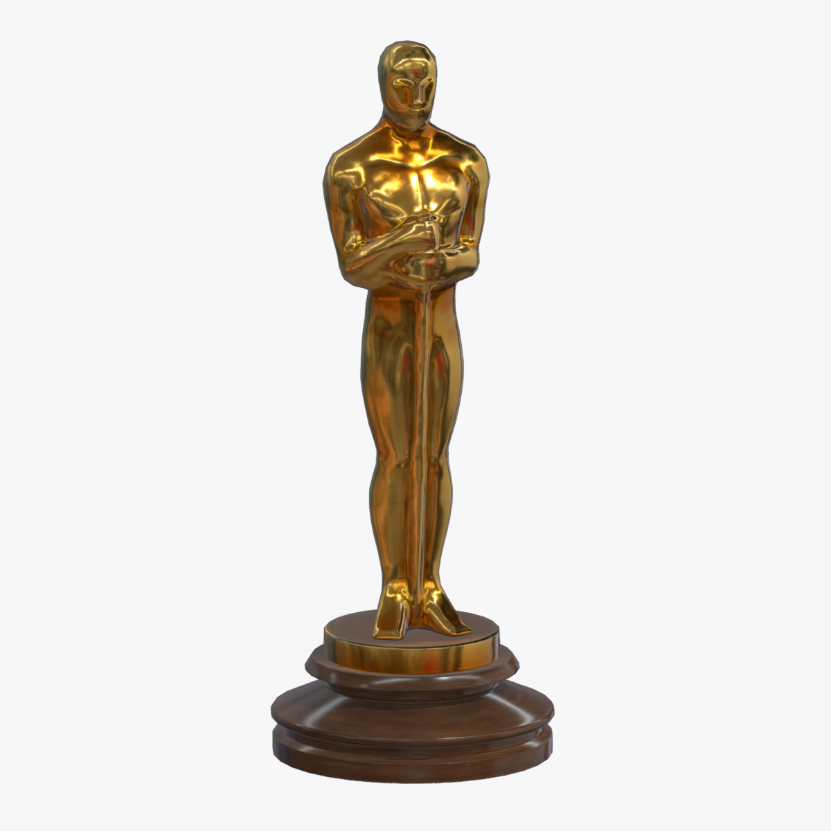 Oscar Award Low Poly Gold