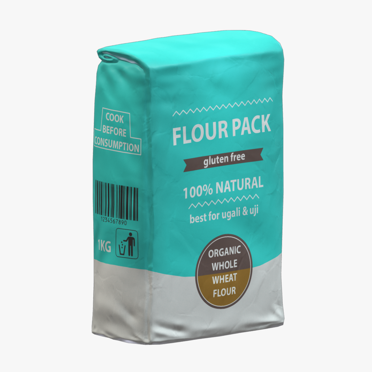 Flour Pack Low Poly