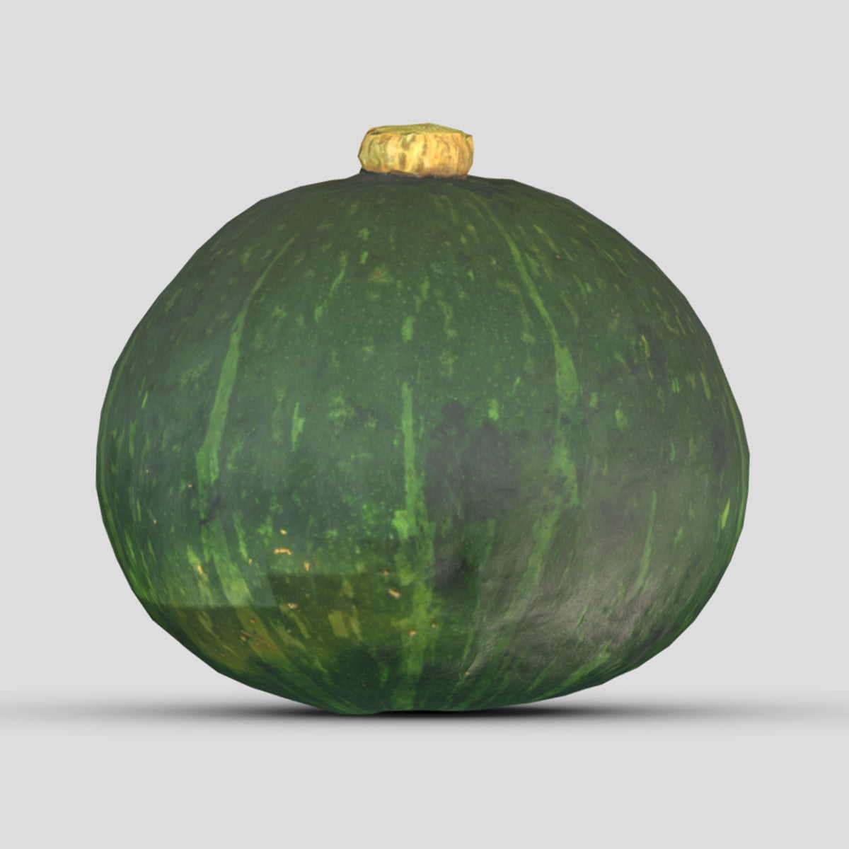 Green Pumpkin Low Poly