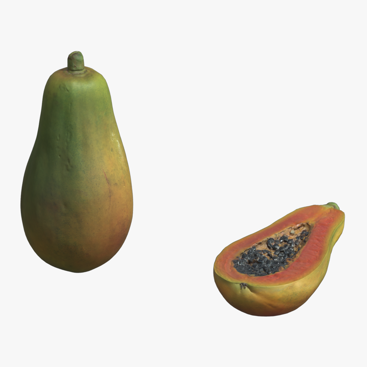 Papaya Low Poly