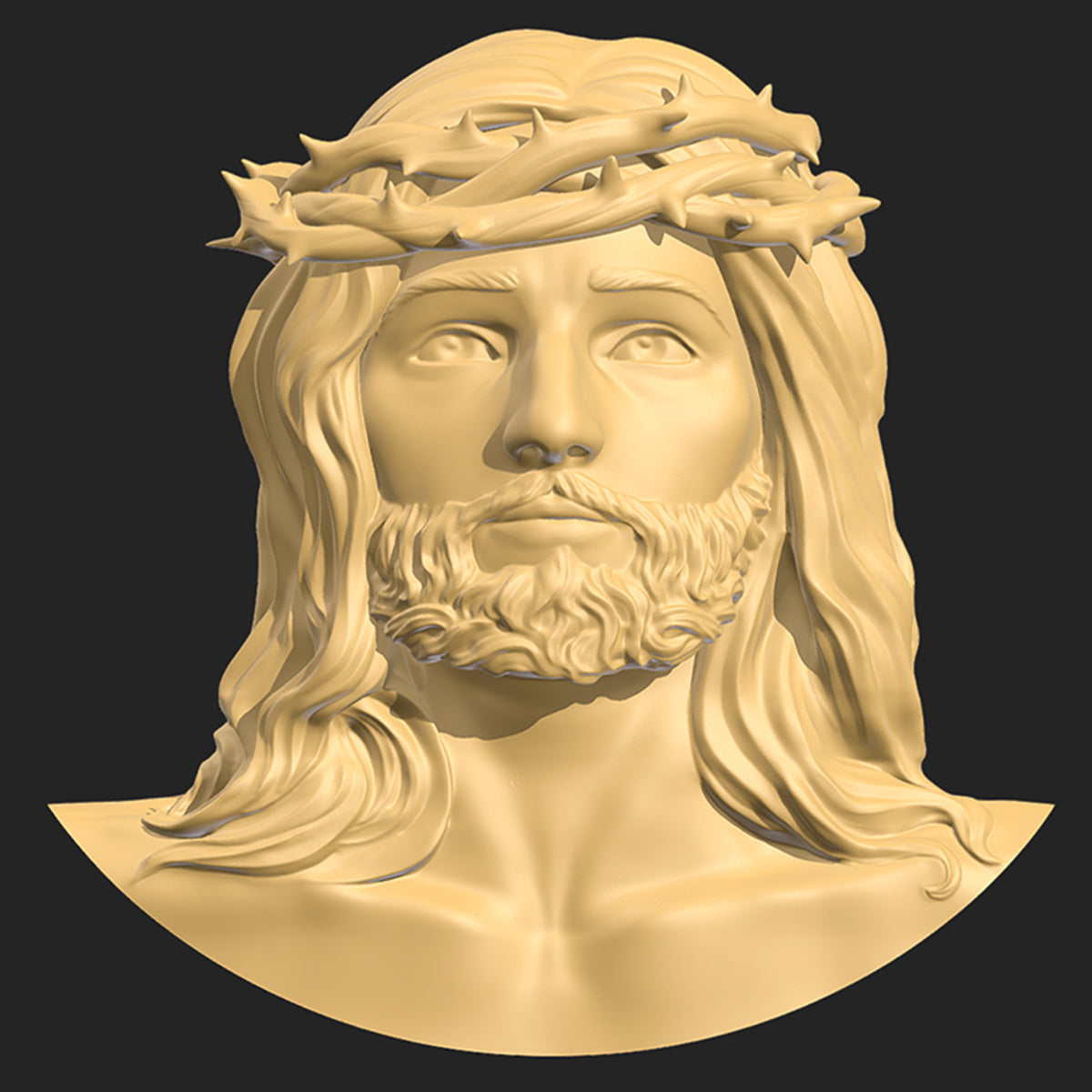 Jesus Head Pendant - 3D Print