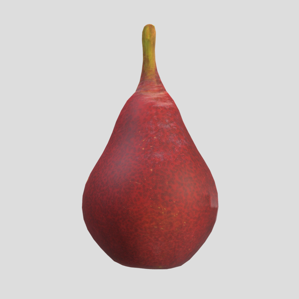 Red Pear Low Poly