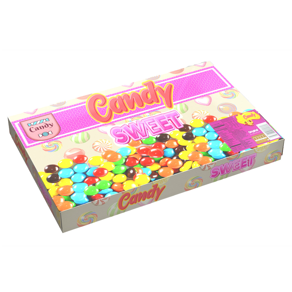 Candies Sweets Box Low Poly